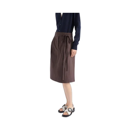Stretched Poplin Skirt