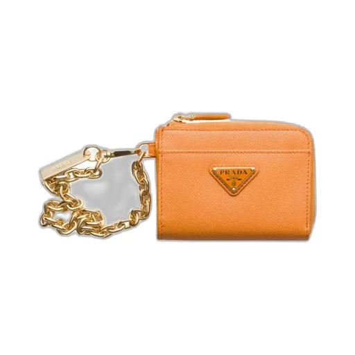 Triangle-Logo Zipped Wallet
