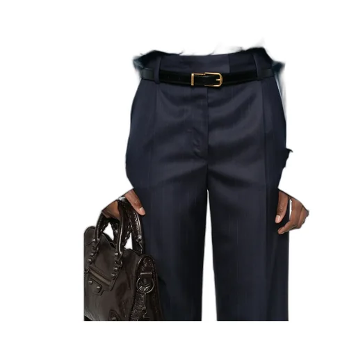 Pleated Belted Trousers