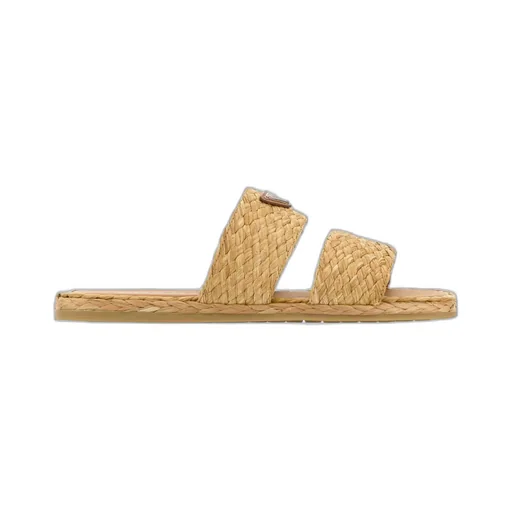 Triangle-Logo Slip-On Sandals