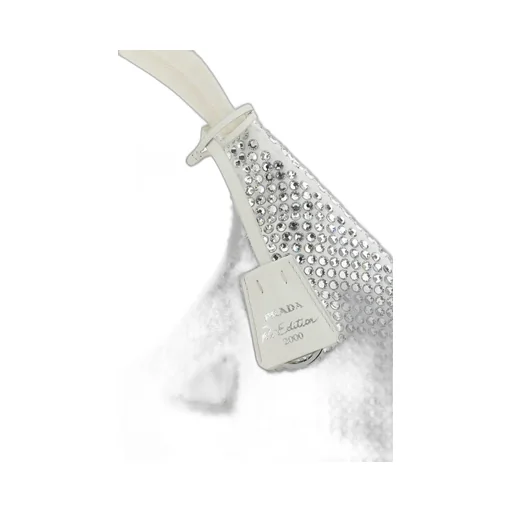 Satin Mini-Bag With Artificial Crystals