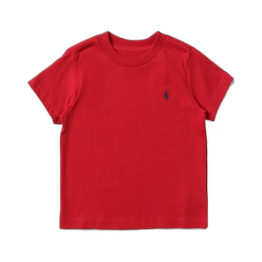 Logo Embroidered Straight Hem T-Shirt