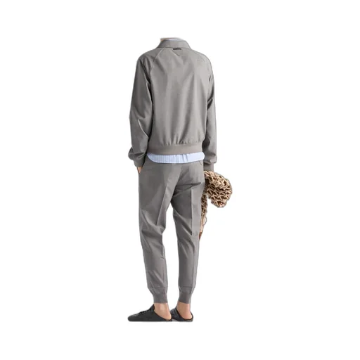 High-Neck Zipped Jacket