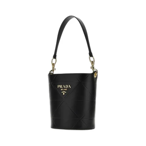 Logo Plaque Bucket Bag