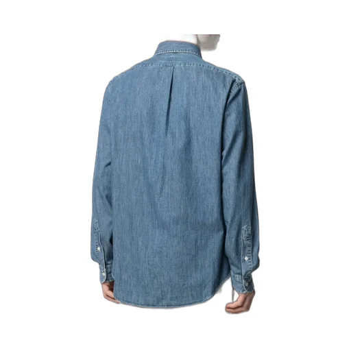Logo Embroidered Denim Shirt