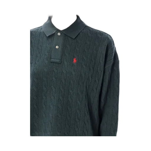 Pony Embroidered Cable-Knit Top