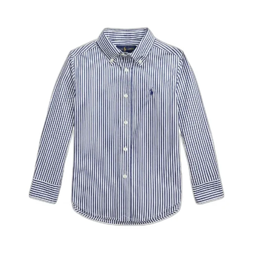 Logo Embroidered Striped Shirt