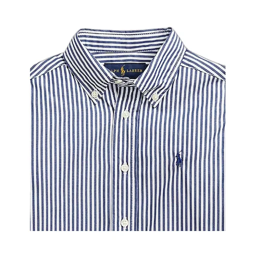 Logo Embroidered Striped Shirt
