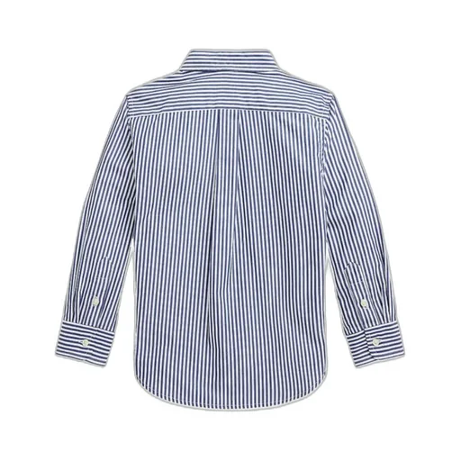Logo Embroidered Striped Shirt