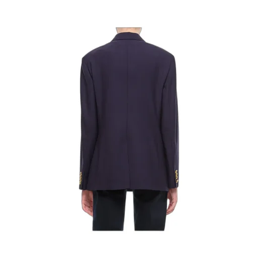 Double-Breasted Crepe Blazer