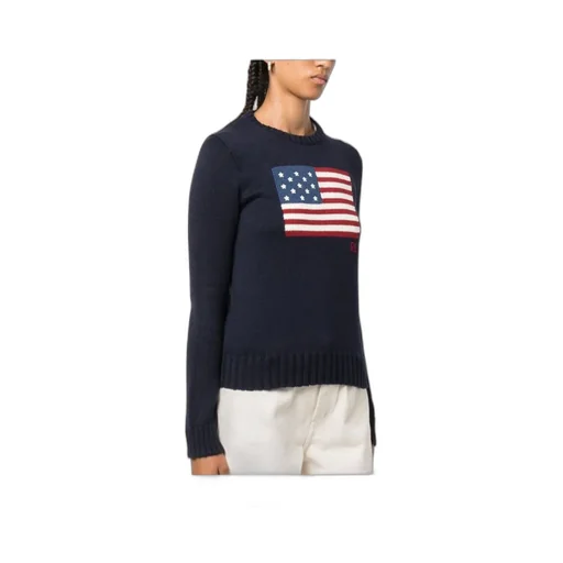 Graphic Intarsia Knitted Jumper