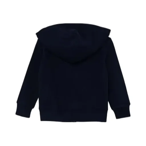 Logo Printed Long Sleeved Zipped Hoodie