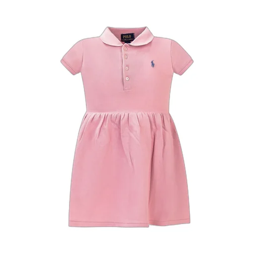 Polo Pony-Embroidered Flared Polo Dress