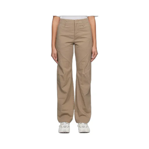 Textured Straight-Leg Trousers
