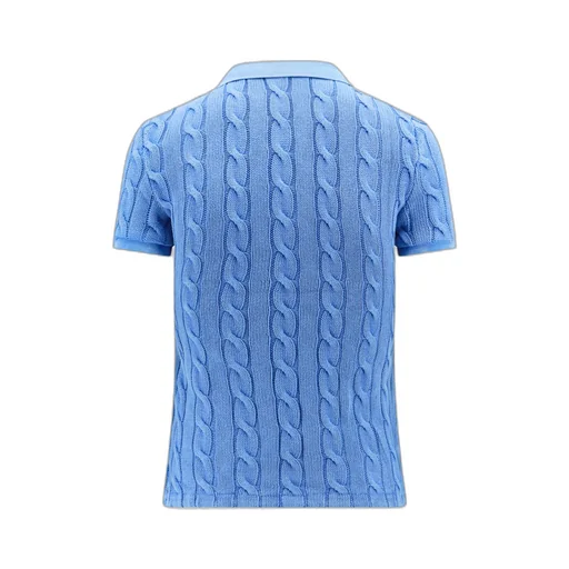 Polo-Pony Embroidered Knitted Polo Top