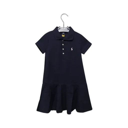 Flared Skirt Polo Dress