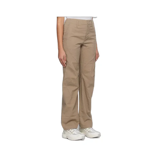 Textured Straight-Leg Trousers