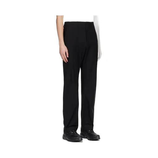 Tonal Stitching Straight-Leg Trousers