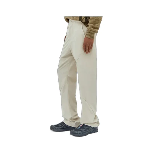 Elastic Waist Zipper Casual Pants