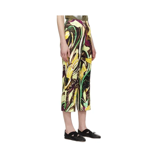 Tardivo Cropped Pleated Trousers