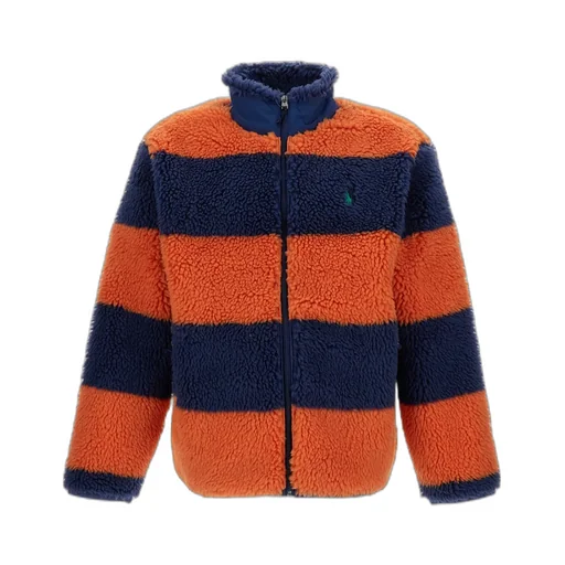 Striped Fleece Zipped Jacket