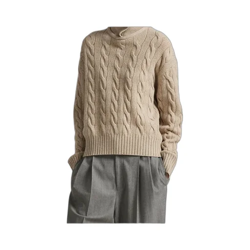Cable Knit Polo Sweater