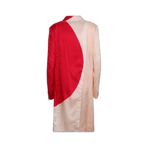 Graphic Button-Up Coat