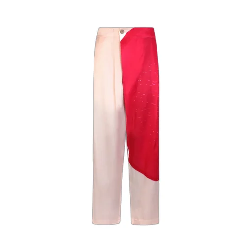 Colour-Block Cropped Trousers