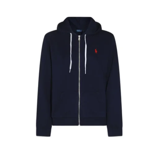 Logo Embroidered Drawstring Hoodie
