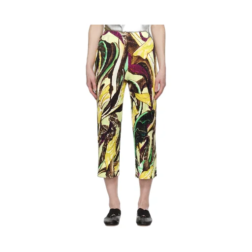 Tardivo Cropped Pleated Trousers