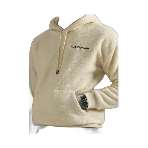 Logo Embroidered Drawstring Hoodie