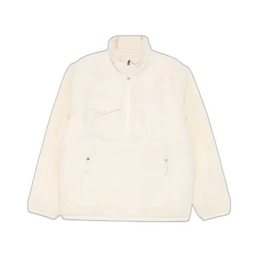 Hybrid Half-Zip Fleece-Panel Jacket