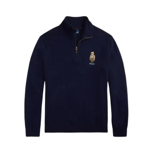 Logo-Embroidered Half-Zip Pullover