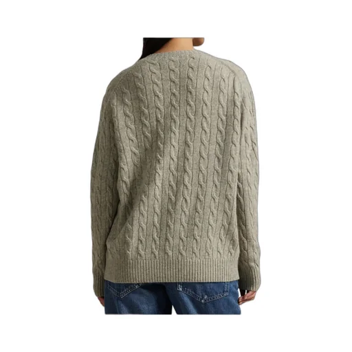 Cable-Knit Turtleneck Cardigan