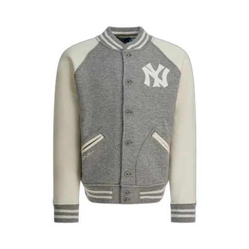 X New York Yankees AppliquÉS Buttoned Bomber Jacket