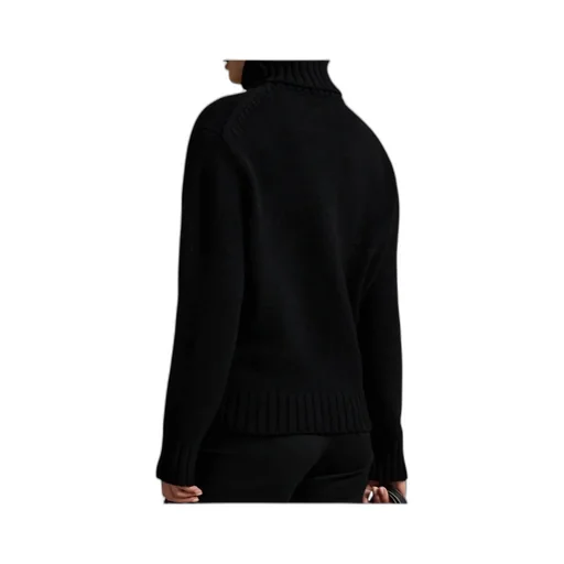 Logo Intarsia-Knit Turtleneck Jumper