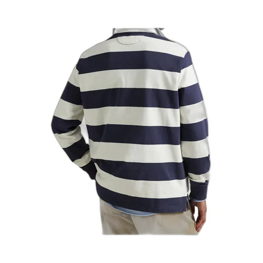 Striped Logo Embroidered Polo Shirt