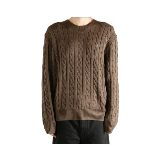 Cable Knit Crew Neck Sweater