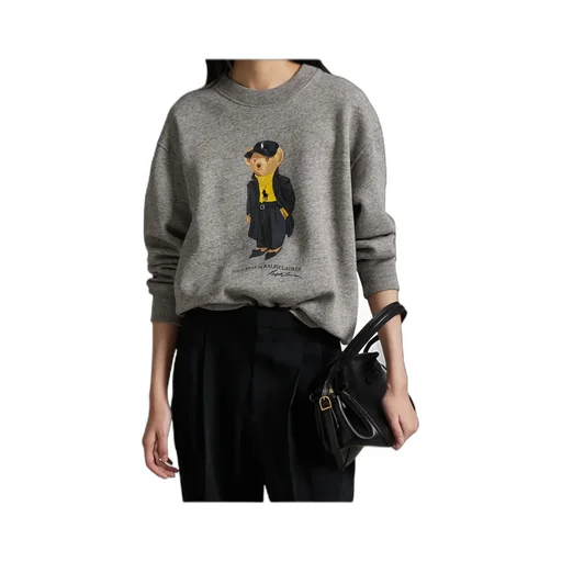 Polo Bear Printed Crewneck Sweatshirt