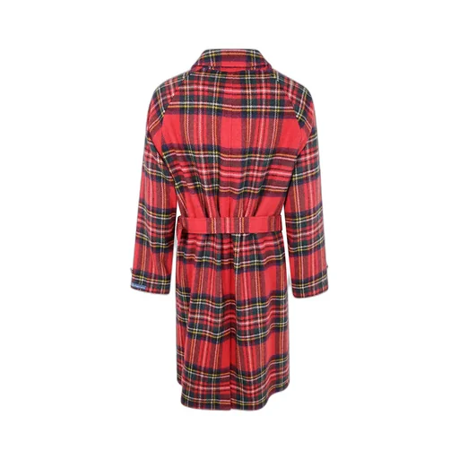 Belted Checked Coat