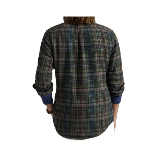 Checked Button-Up Shirt
