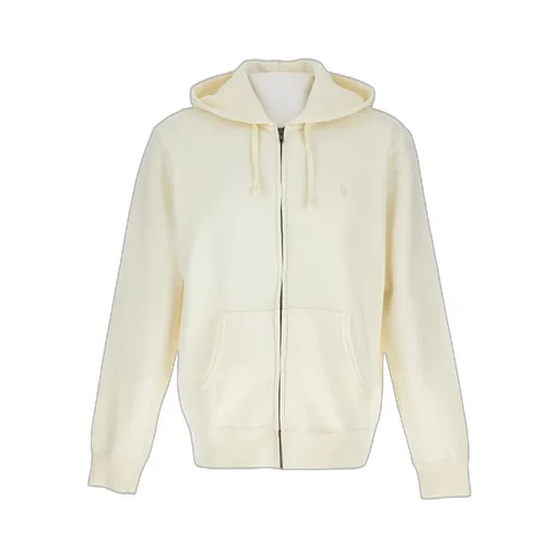 Logo Embroidered Zip-Up Hoodie