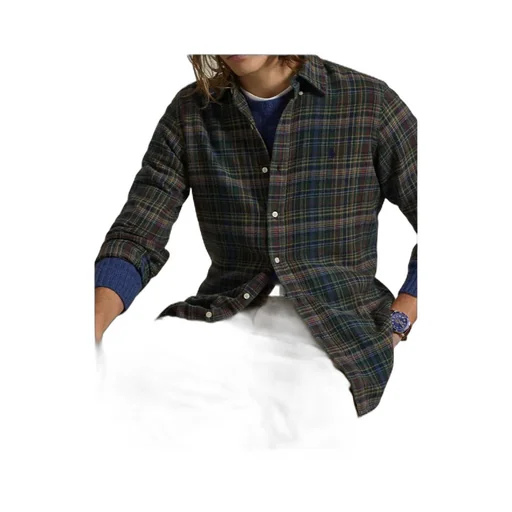 Checked Button-Up Shirt