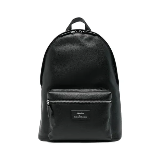Logo Patch Zip-Up Backpack
