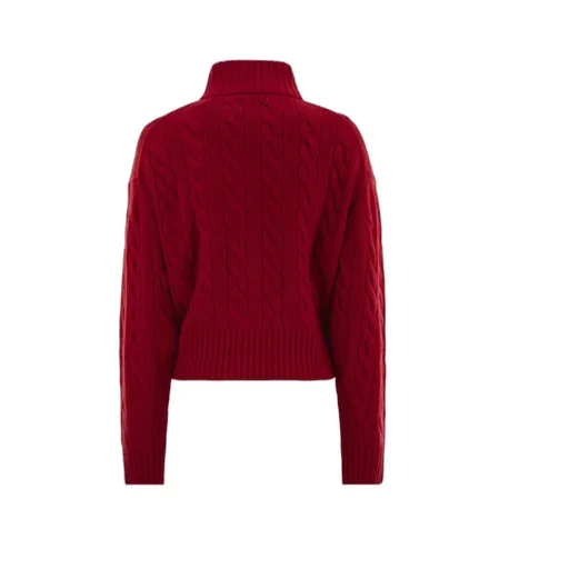 Half Zipped Cable-Knit Jumper