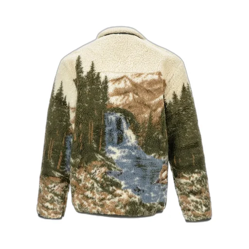 High-Collar Fleece Jacket