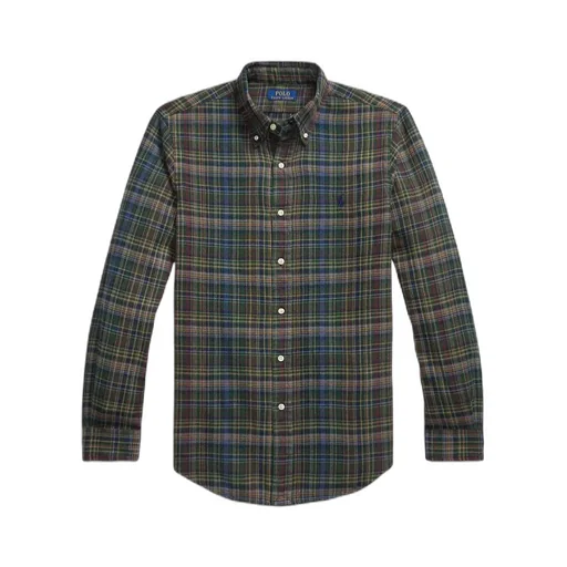 Checked Button-Up Shirt