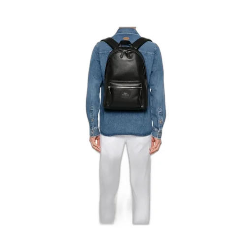 Logo Patch Zip-Up Backpack