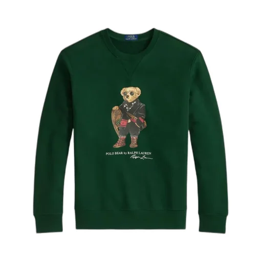 Polo Bear Printed Crewneck Sweatshirt