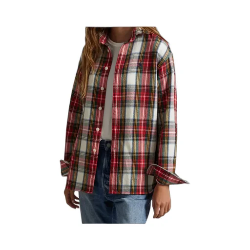 Plaid Long-Sleeved Shirt